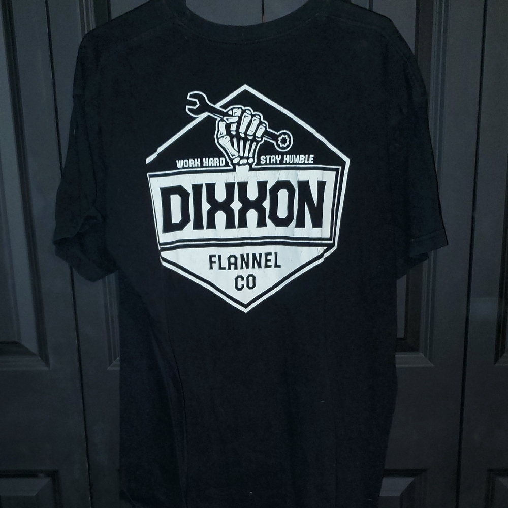 DIXXON Black Short-Sleeve Tee with White Logo